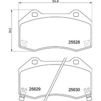 Brembo BremsbeläGe BremsklöTze Vorne FüR Opel Corsa E S07 1.6 Turbo P 59 094