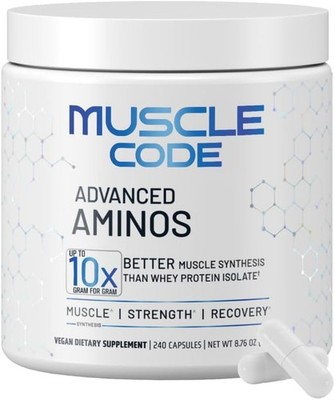 NAUTILUS Muscle Code Essential Amino Acid Capsules   Muscle Synthesis & Repair &