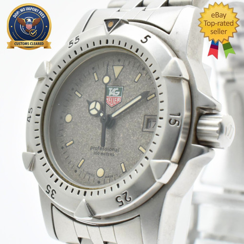 [N MINT] TAG HEUER Professional 200m 959.708H Gray Dial 28mm Womens Quartz Watch