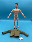Vintage 1964  GI Joe Brown Flocked Hair SCAR  W Shirt And Dog Tag See Photos