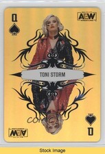 2023 AEW All Elite Wrestling Gold Toni Storm Queen of Spades #PC-10 READ 0op0