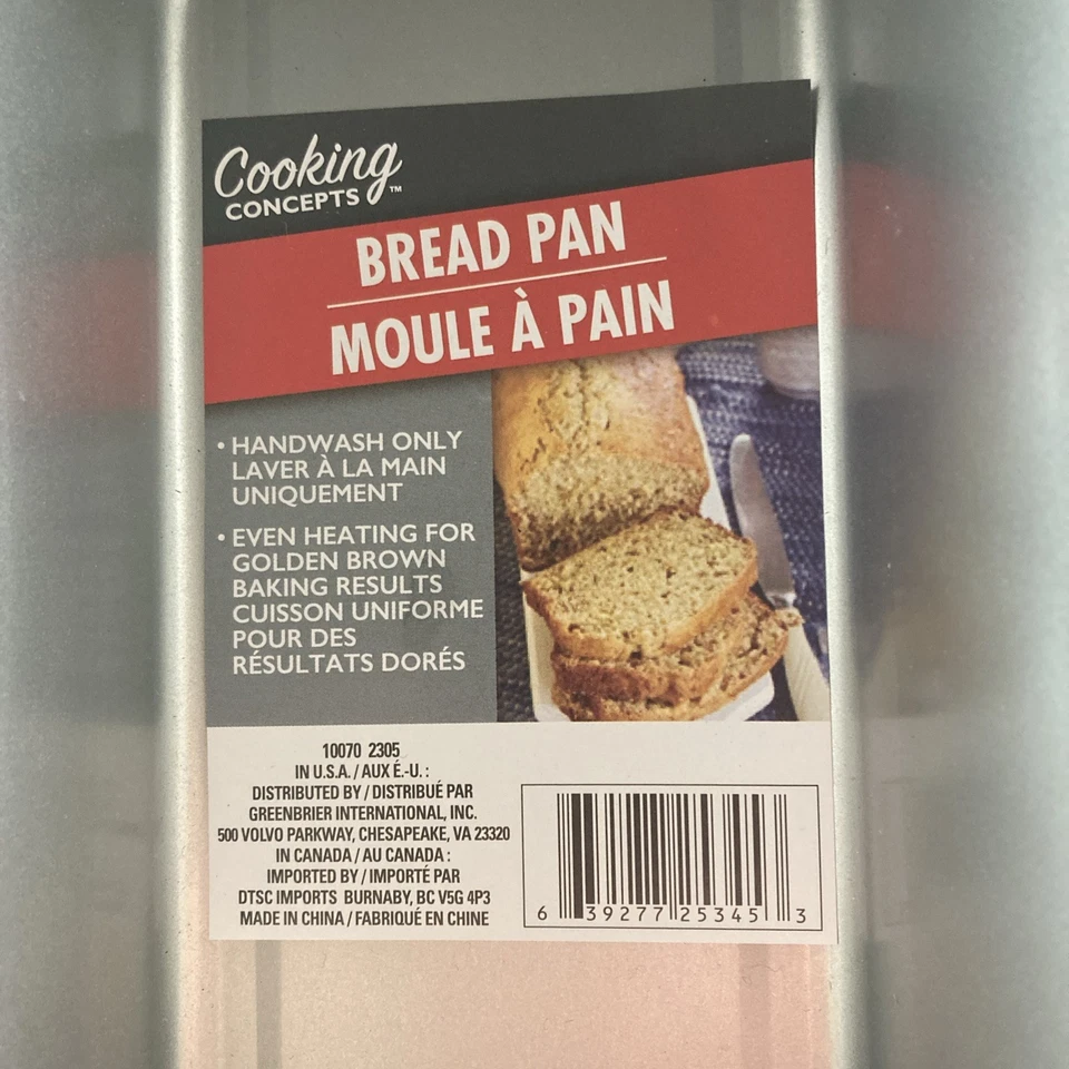 Lot of 7 COOKING CONCEPTS BREAD PAN Pans New Baking Meat Loaf...8.4 x 4.4 x 2.5 - Image 3 of 3