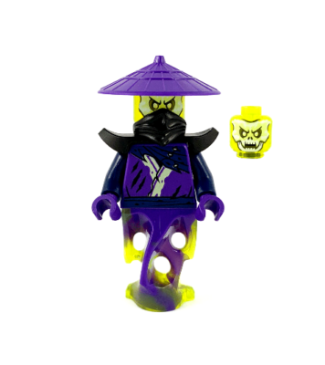 Lego Ghost 71738 Shoulder Armor Asian Hat Skull Face Legacy