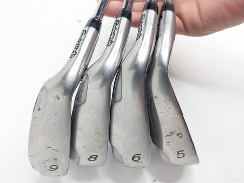 Left Hand TaylorMade RocketBallz 5 6 8 9 IRONS LH Steel R-Flex original grips - Picture 2 of 8