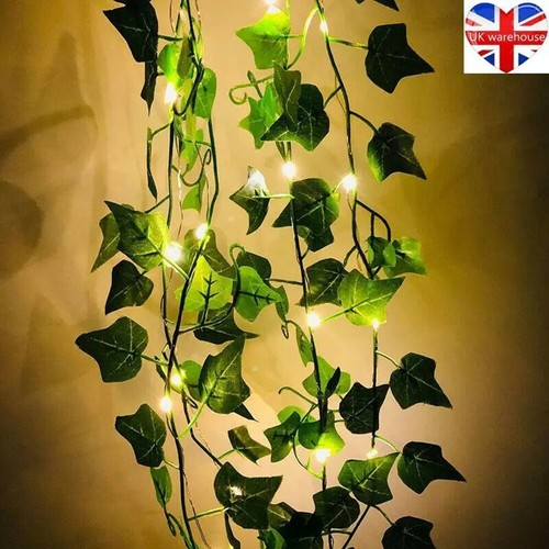 LED Ivy Fairy String Lights Garden Outdoor Leave Wall Fence Light with 100 LED