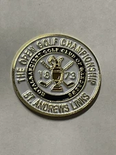 Rare 1873 Open Championship 1" Coin Style Golf Marker - St. Andrews Old Course