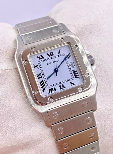 Cartier Santos Galbee - 29x41mm-Automatik-Acciaio-Orologio uomo-ref. 2960 |  eBay