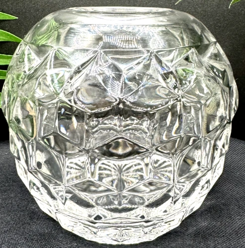 VTG Fostoria American Glass-Medium approx. 4" Rose Bowl