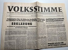 Volksstimme | SED | Nr. 25 | 30. Januar 1989 | DDR | Warschauer Vertrag | NATO