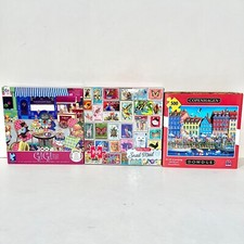  3 Jigsaw Puzzle Bundle/Lot Pre-Owned Good Condition