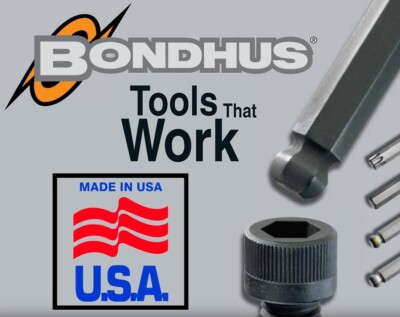 Bondus 5-Piece Hex L-Wrench Set - Short Allen Keys (.028-5/64)