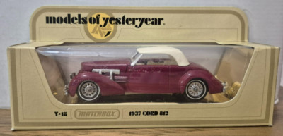Y 18 1937 Cord 812 Models of Yesteryear Matchbox in I Box