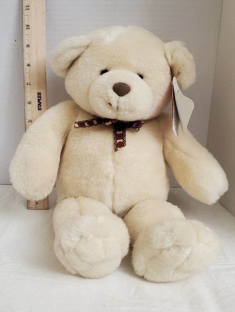 Vintage 1980s Gund Bear Dumpling 2329 Cream 15 Vintage 1980s Gund Bear Dumpling 2329 Cream 15