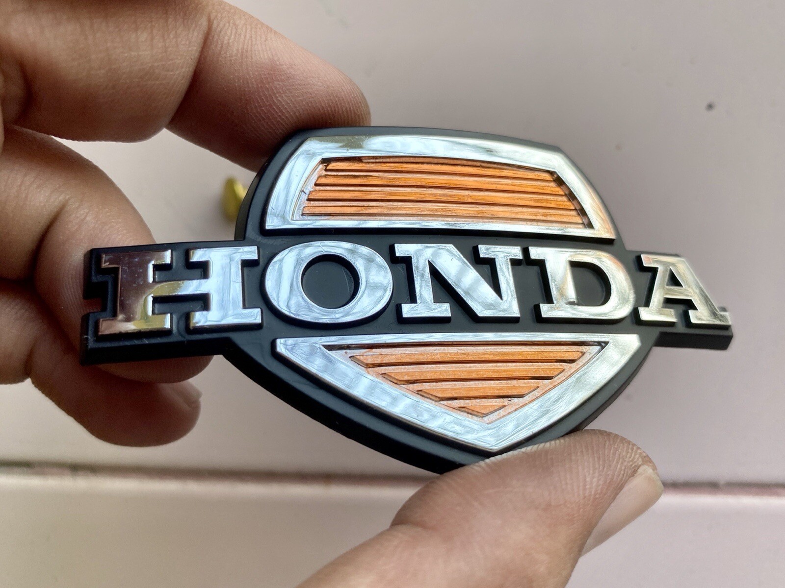 1981 Honda C70 Passport Fairing Emblem Badge Ornament Front Cover 