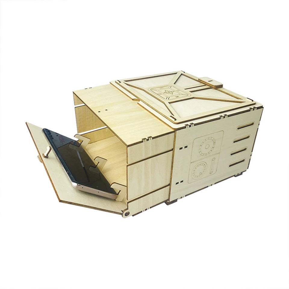 Hágalo usted mismo Conjunto de rompecabezas de madera Proyector Juguetes de construcción Sierras de calar 3D para niños Regalos Foto 3 de 4