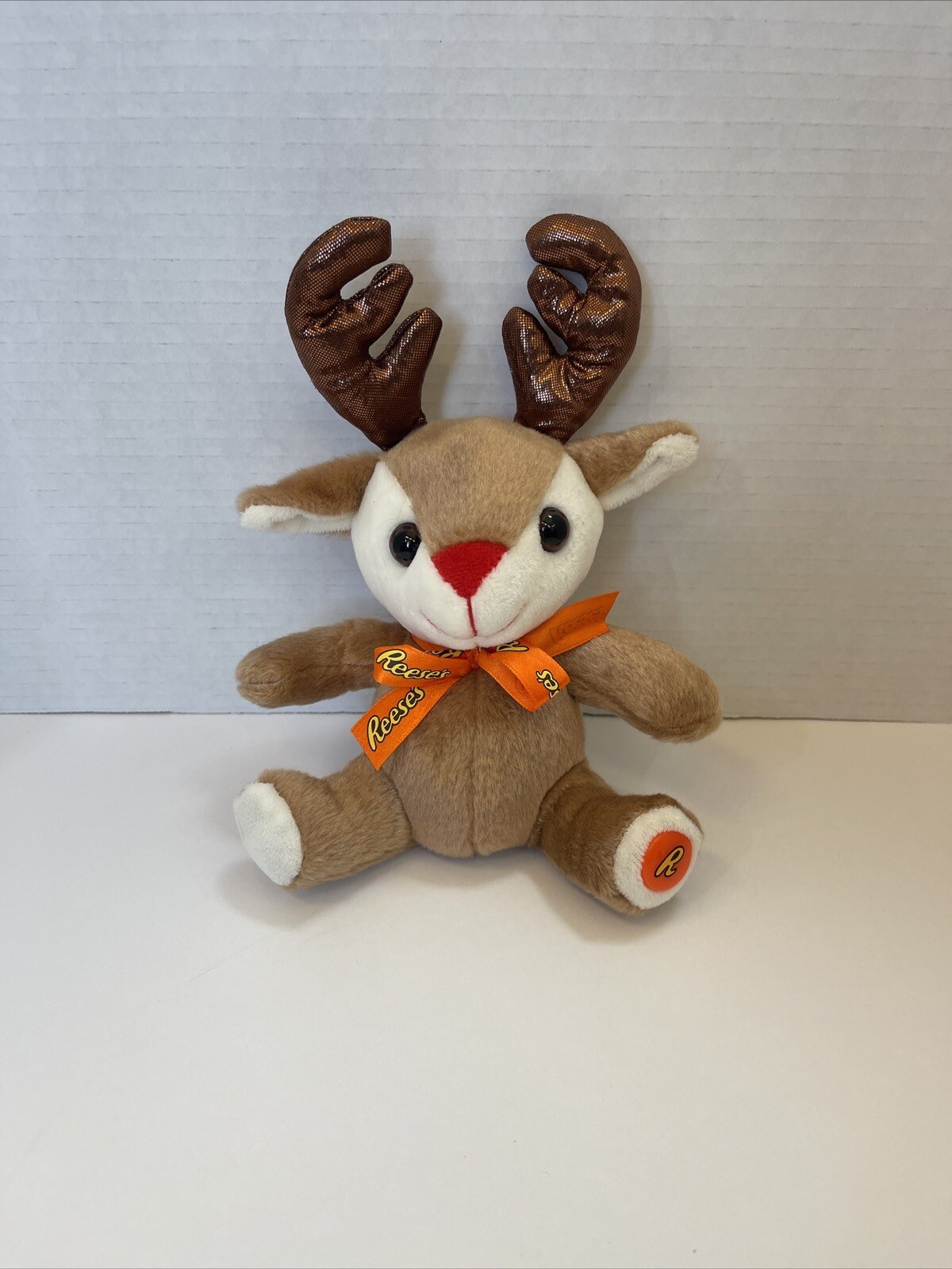 Reese's Candy Rudolph Reindeer Brown Plush 8