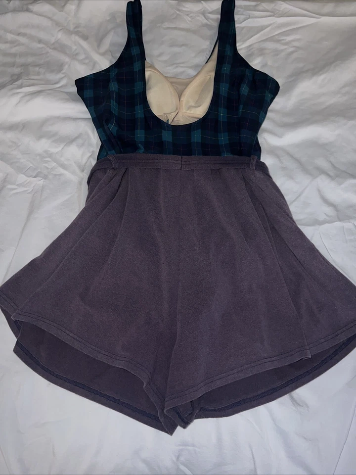 Mameluco Vintage Años 90 Talla Grande Sujetador Incorporado Playa Cabaña Foto 3 de 4