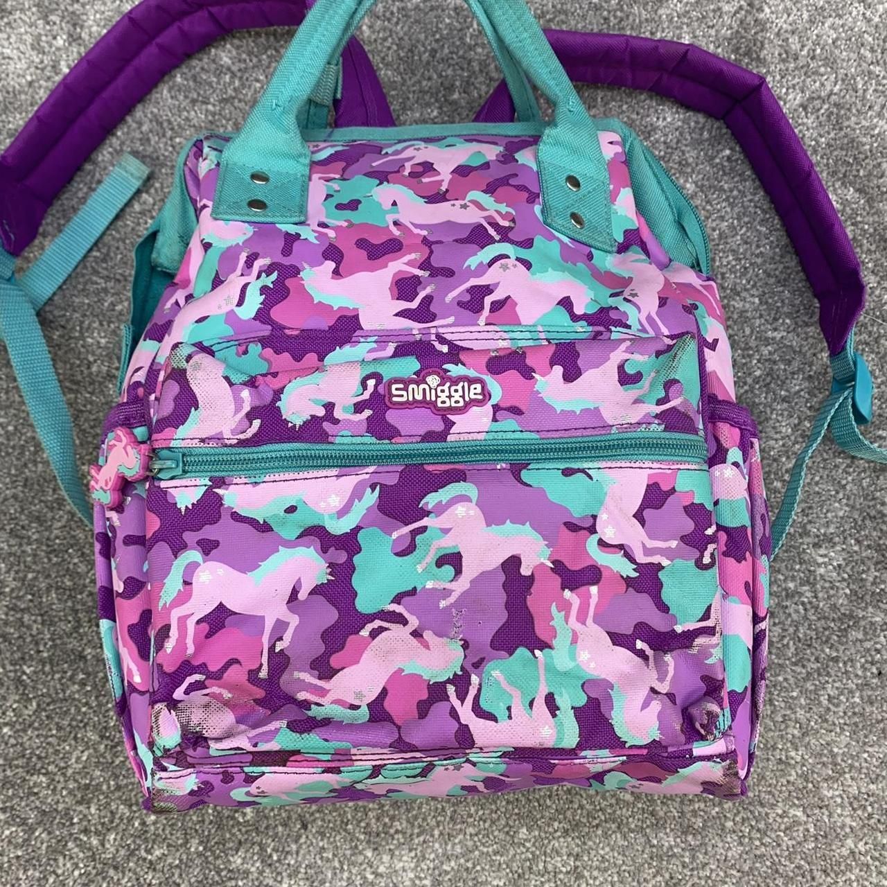 SMIGGLE PURPLE BLUE UNICORN BACKPACK RUCKSACK SCHOOL KIDS BRIGHT eBay