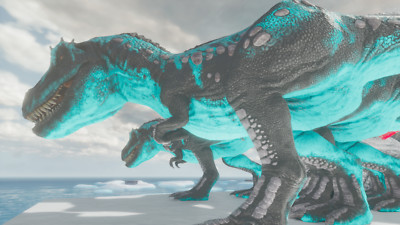 Top Stat 19 Rex und 1 Yuti bereit für Bosskampf Arche Survival Ascended PVE