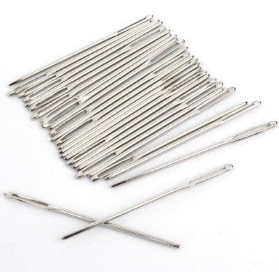 50pcs 7cm long Upholster Needles Large Eye Needle for Sewing Art Craft threads