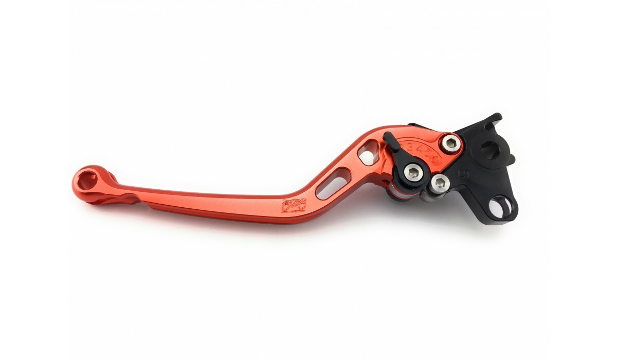 Leviers de commande CNC longs orange pour optimiser le freinage de CBR 954RR - 3