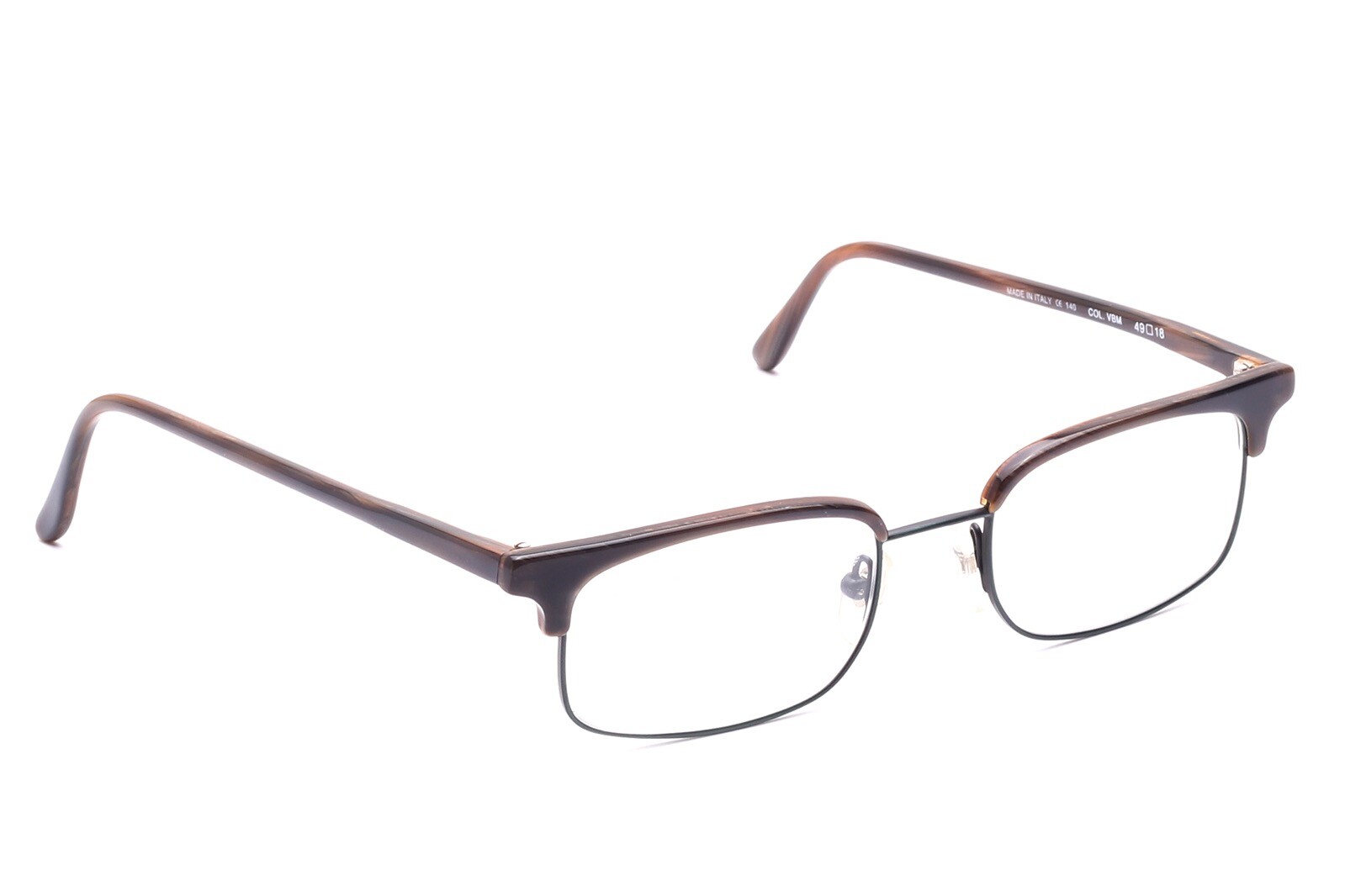 Brille Fassung Kombi Metall Ацетат Грюн Хорн эккиг Херрен Ретро Дизайн Италия 10990₽