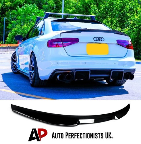 Bota estilo Audi ""RS4 Look"" A4 S4 RS4 B8 brillante negro M4 alerón labial 2012-2016 - Imagen 2 de 10