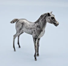 Sterling Silver 925 Horse Pony Miniature Figurine 60 Grams - F135