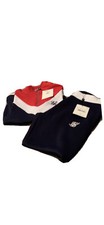 Navy Red and White Retro Sport Track Suit