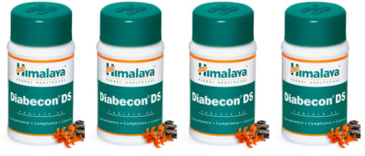 4 X Diabecon DS Himalaya (240 Tab) BEST Blood sugar Supports Exp.2025 -Free Ship