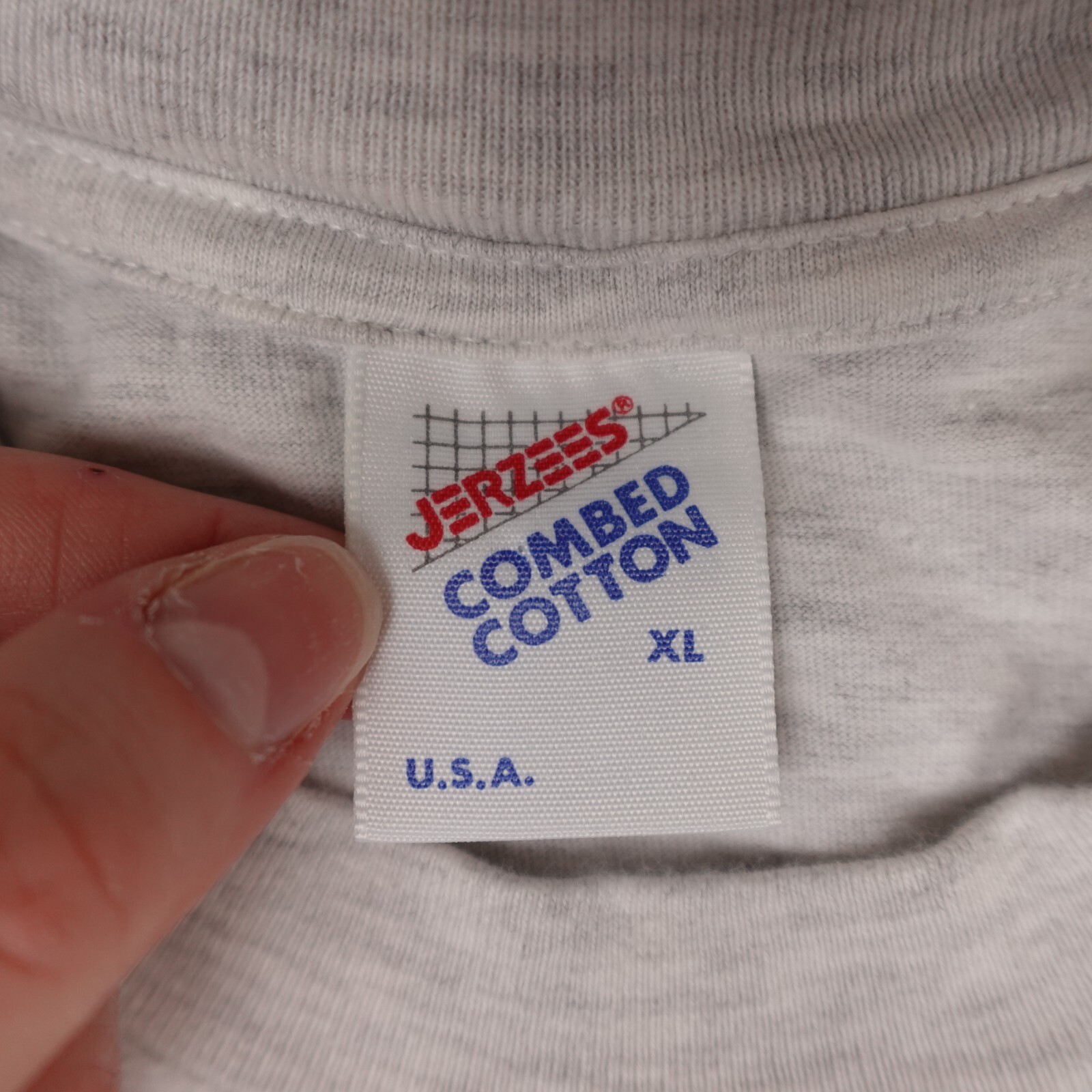 FILA Camicia Cambridge vintage uomo extra large grigia punto singolo canottaggio JERZEES anni 90