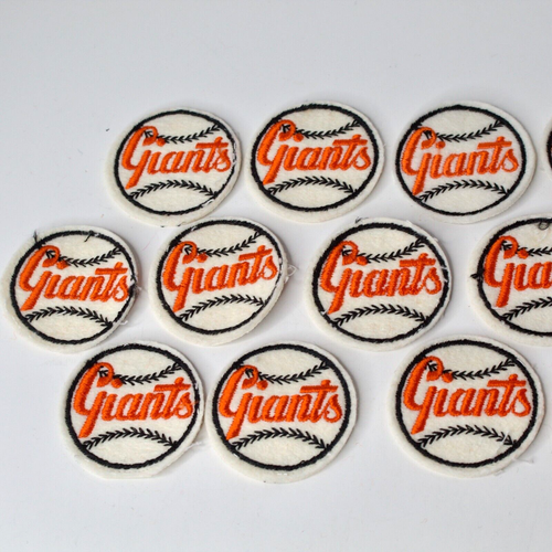 Vintage 1960s 2" Handmade Baseball MLB Felt Patches San Francisco Giants x13 - Picture 3 of 5
