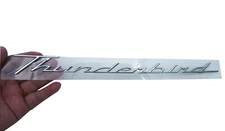 1Pc FITS 2002 to 2005 Thunderbird Rear Quarter Panel Script Letter Emblem Chrome