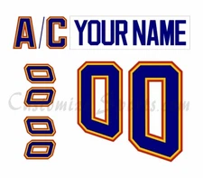St Louis Blues Customized Number Kit For 1995-1998 Home Uniform