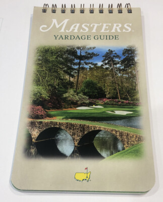2022 Masters Golf Yardage Guide from Augusta National - SHIPS FAST