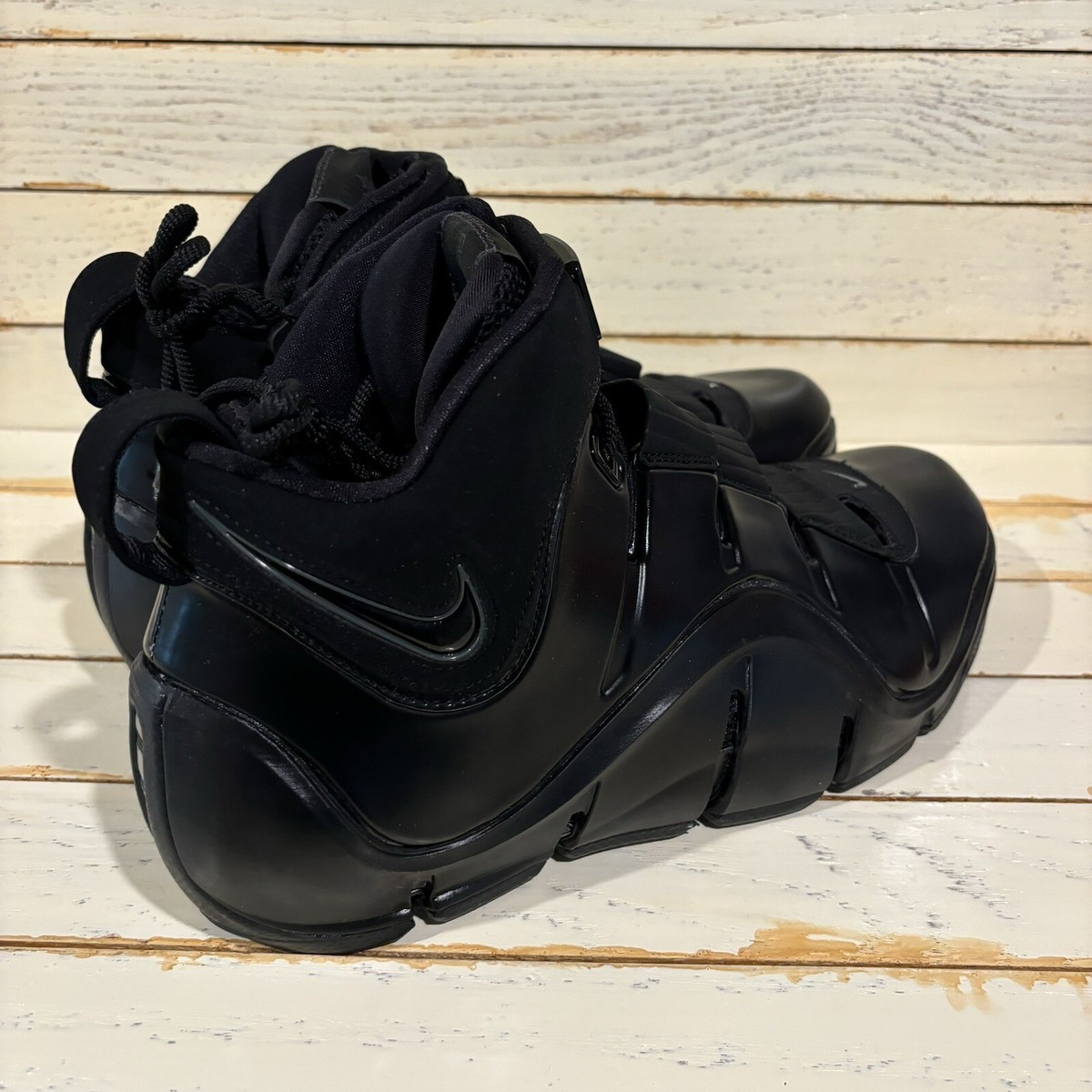Nike Zoom LeBron 4 Black Anthracite Basketball Shoes FJ1597-001 Men\'s 10 & 10.5 Size 10 - Nike Zoom LeBron 4 2023 Black Anthracite for sale  main image 2