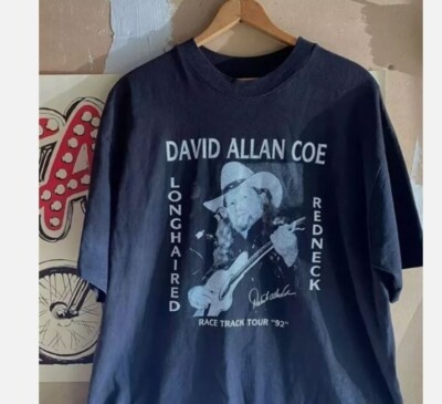 David Allan Coe shirt Black Shirt Cotton Men Size S-5XL