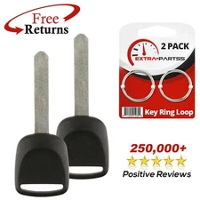 2 New Uncut Blade Ignition Chipped Car Key With Chip For Honda ID 46 HO03-PT