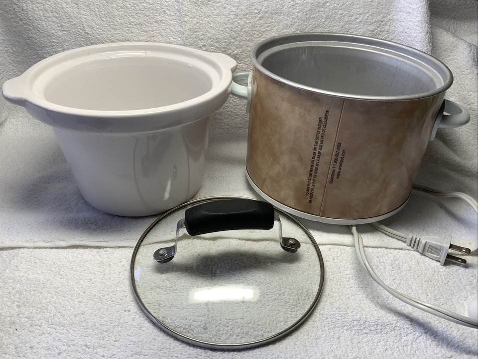 Rival 2 Qt Quart Small Crock Pot Stoneware Slow Cooker