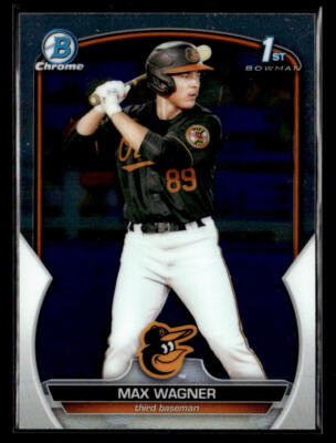 #ad 2023 Bowman #BCP 8 Max Wagner Chrome Prospects Card Baltimore Orioles $1.69