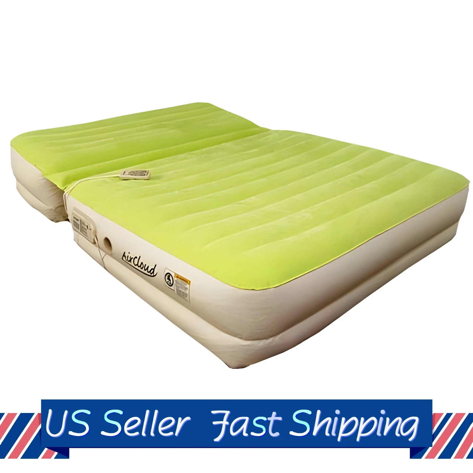 [Final Sale]Luxury 15" Air Mattress Built-in-Pump Lounge Queen Adjustable
