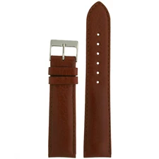 Watch Band Calfskin Leather Honey Brown Lightly Padded Comfort 10mm - 24mm
