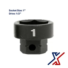 1"mm. x 1/2" Drive Nano Socket / Stuby Socket by X1 Tools