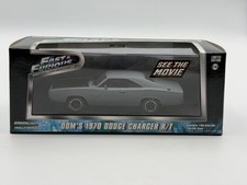 Greenlight Fast & Furious Dom's 1970 Dodge Charger R/T, Primer Gray, 1:43, NIB
