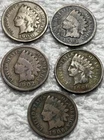 Indian Head 1 cent Lot Of 5 Coins. 1900, 1901, 1902, 1906, 1906