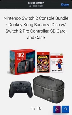 Nintendo Switch 2 Console Bundle - Donkey Kong W/Pro Controller