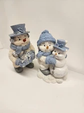 Snow Buddies The Encore Group  2 Figures Snowmen Decor 