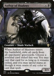Author of Shadows (Extended Art) #362 Commander 2021 MTG