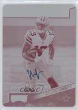 2018 Panini Playoff Rookies Printing Plate Magenta 1/1 Michael Gallup Auto lz7