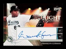 2006 Upper Deck Ovation #SS-FG Franklyn German AUTO Spotlight Signatures